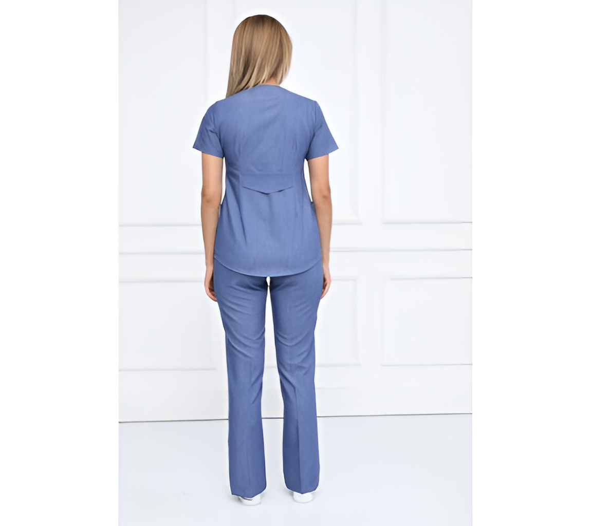 Comfortable, Stylish Ladies Scrub Suit for Women - Durable Medical Uniform with Pockets