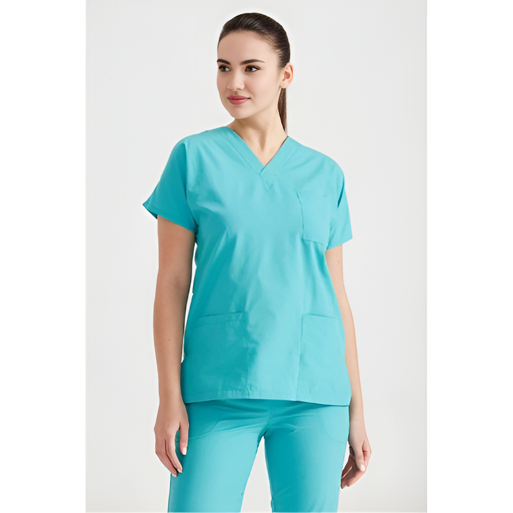 Comfortable, Stylish Ladies Scrub Suit for Women - Durable Medical Uniform with Pockets