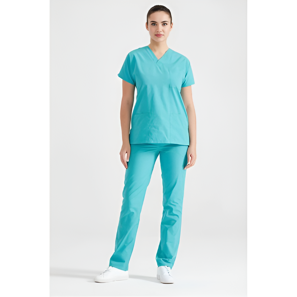 Comfortable, Stylish Ladies Scrub Suit for Women - Durable Medical Uniform with Pockets