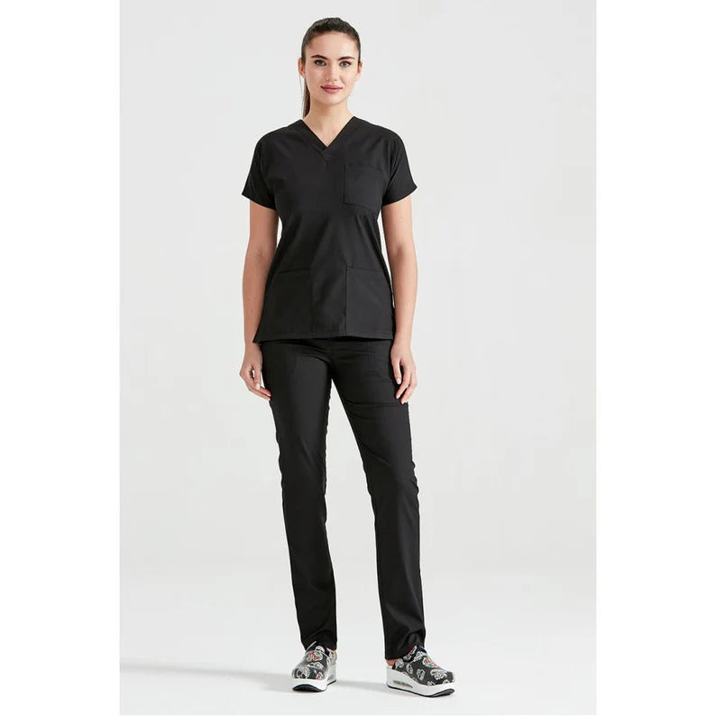 Comfortable, Stylish Ladies Scrub Suit for Women - Durable Medical Uniform with Pockets